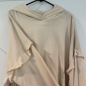 American Eagle Outfitters Cream Hoodie